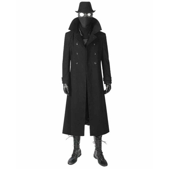 Spider Man Into The Spider Verse Noir Wool Costume Coat