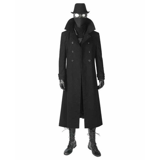 Spider Man Into The Spider Verse Noir Wool Costume Coat