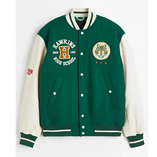 Stranger Things Hawkins Stadium Varsity Jacket