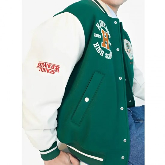 Stranger Things Hawkins Stadium Varsity Jacket