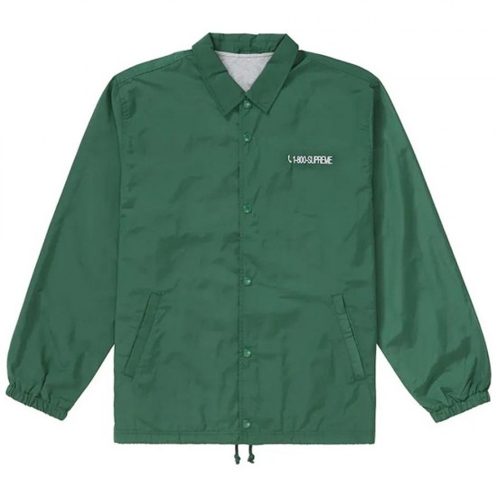 Supreme 1-800 Coaches Green Jacket