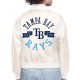 Tampa Bay Rays Printed Logo Varsity Satin Jacket