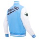 Tampa Bay Rays Script Light Blue Varsity Jacket