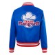 Texas Rangers Retro Classic Rib Royal Satin Jacket