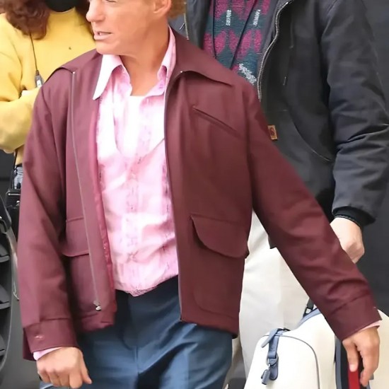 The Sympathizer Robert Downey Jr Maroon Jacket