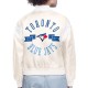 Toronto Blue Jays Printed Logo Varsity Satin Jacket