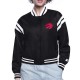 Toronto Raptors Printed Logo Varsity Satin Jacket