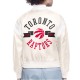 Toronto Raptors Printed Logo Varsity Satin Jacket