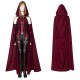 Wandavision 2021 Scarlet Witch Cosplay Costume Cloak Crown Outifit