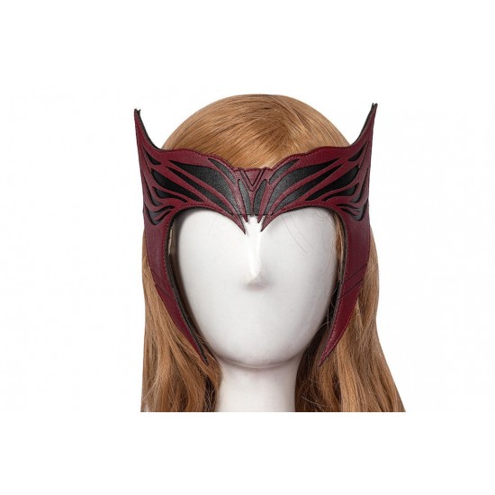 Wandavision 2021 Scarlet Witch Cosplay Costume Cloak Crown Outifit