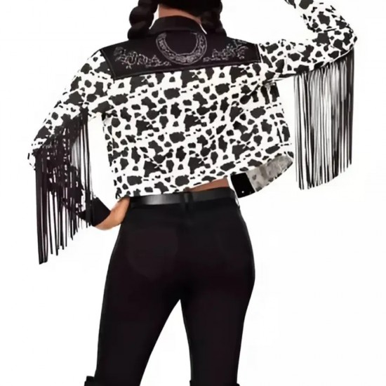 Western Cow Print Jacket