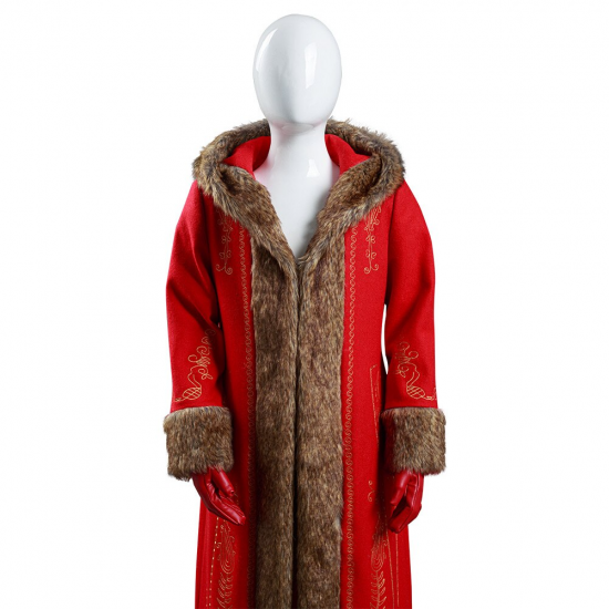 Women Christmas Movie Santa Claus Cosplay Costume Outfit Red Coat